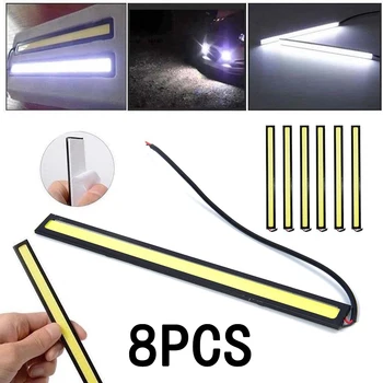 

LED Light Bar 8Pcs 500LM 6000K-7000K 12V Strips Shockproof Set Super bright Boat Replacement