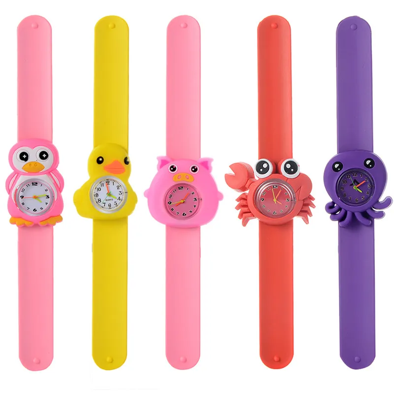 Детские Мультяшные кварцевые часы 16 видов животных для детей мальчик девочка Рождественский подарок игрушки цифровые наручные часы