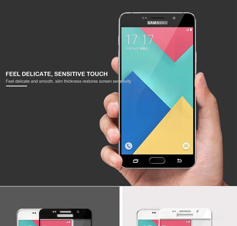 3D полное покрытие из закаленного стекла для samsung Galaxy J3 J5 J7 A3 A5 A7 Защитное стекло для экрана для Galaxy S7 пленка