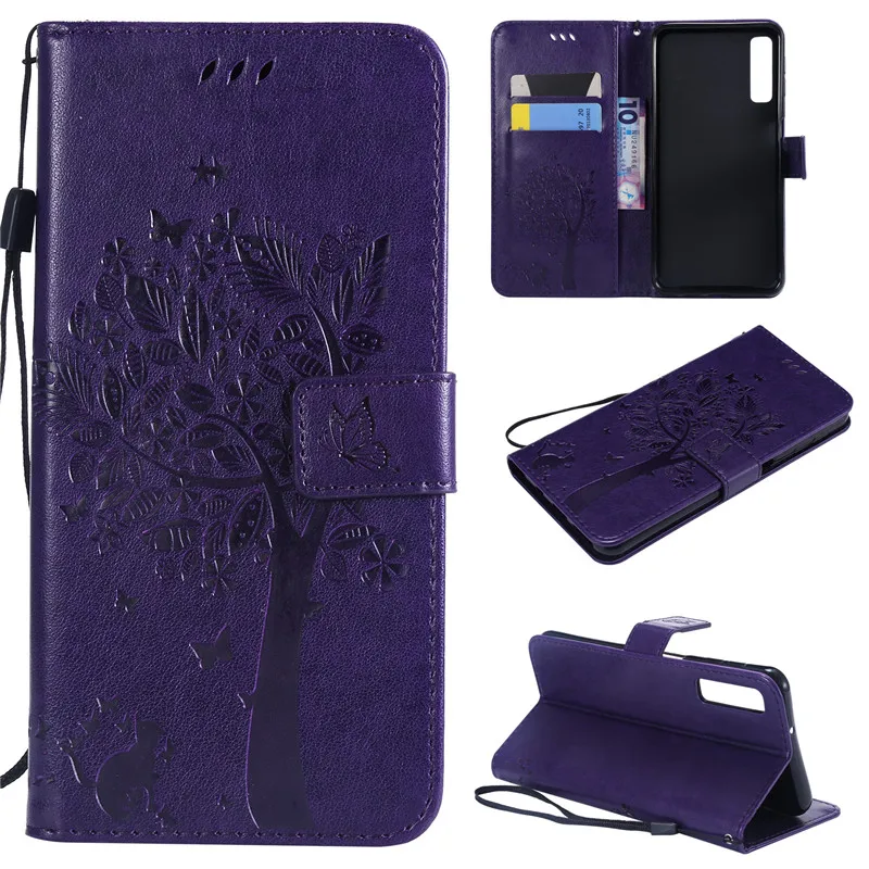 Flip Leather Case For Samsung Galaxy A7 2018 A750 Phone Case For Samsung A7 2018 Pattern Luxury Wallet Cover Stand Phone Cases (7)