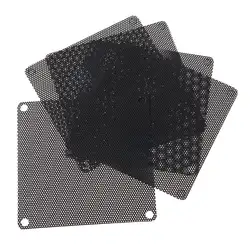5 шт. ПВХ пылезадерживающий фильтр для вентилятора ПК пылезащитный чехол Cuttable компьютер 80 мм сетки черный нейлон пластик