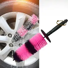 Автомобиль-Стайлинг 1 шт. двухцветная удлиненная обода колеса щетка для шин утолщенная стальная проволочная щетка индексируемая щетина щетка колеса