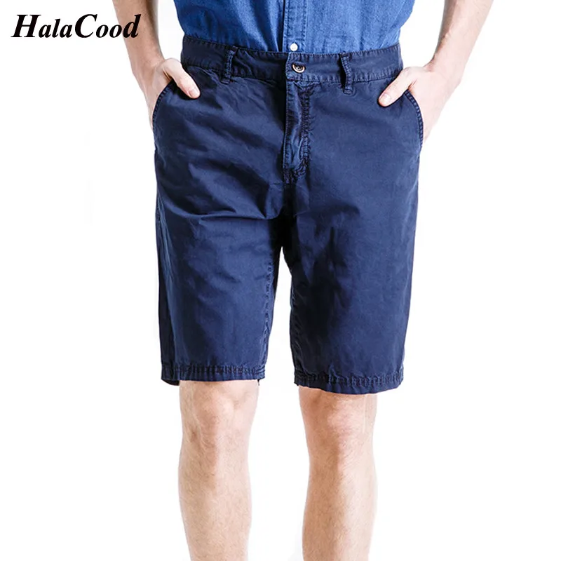 

Fashion Sexy 2018 New Men Cotton Casual Shorts Men Summer Breathable Cargo Short With Button Half Short Trousers Bermuda Large