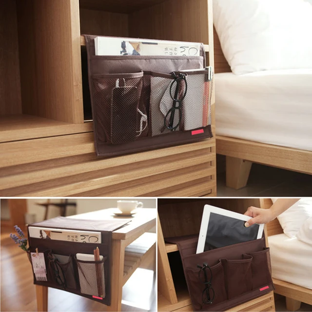 Oxford Cloth Sofa Bed Side Storage Bag Tv Remote Control Holder Oxford Cloth Sofa Bed Side Storage Bag Tv Remote Control Holder Organizer Phone Pouch Home