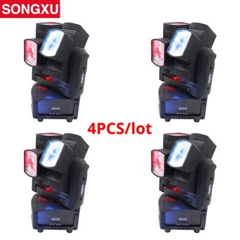 

4pcs/lot 8x10W RGBW 4in1 Moving Head Beam Light Effect Lights double wheel for Stage DJ Party Wedding Bar Led Lamp/SX-MH0810F