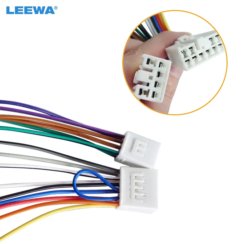 Leewa Car Audio Stereo Wiring Harness Adapter Plug For