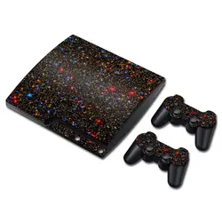 Для ps3 slim аксессуары кожи Наклейки ПВХ для консоли и 2 Пульты ДУ для игровых приставок