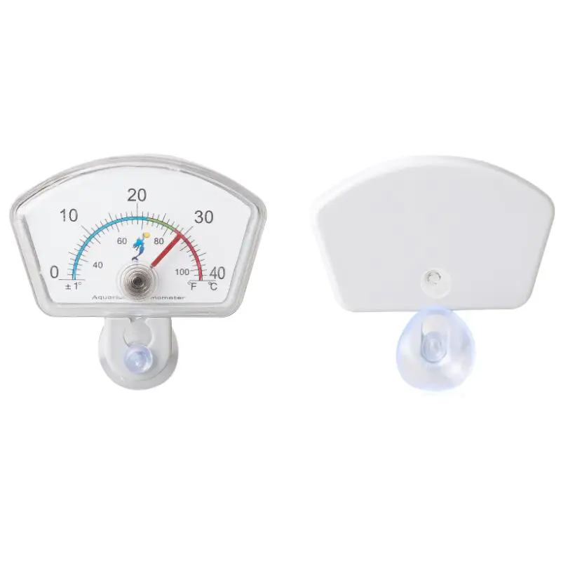 

Dial Index 0-40 Degree Oval Shape Submersible Thermometer Aquarium Fish tank temperature temp meter with Suction Cup 32%off