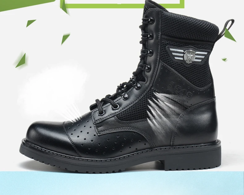 QIANGREN военные прямые мужские летние ботинки из натуральной кожи дышащие тактические ботинки мужские Verano Sapato Masculino обувь