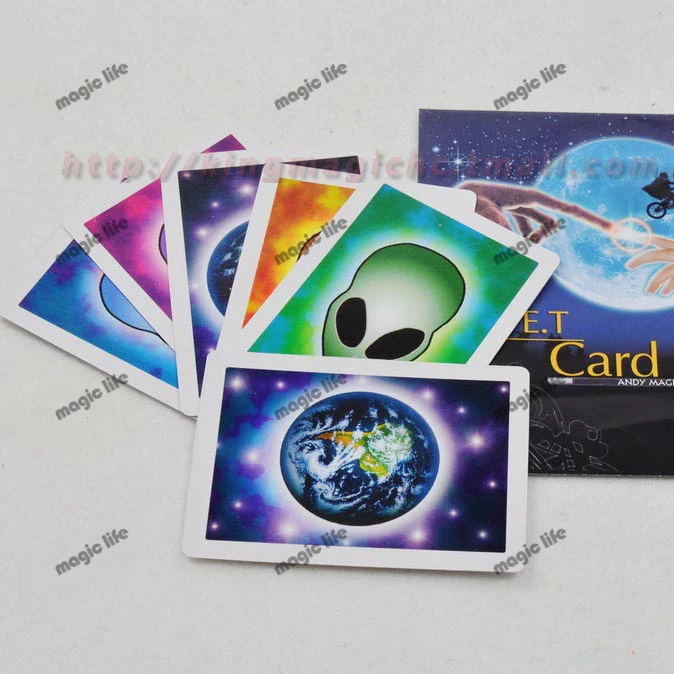 

Holiday Sale Wholesale ET Card Set card magic sets magic tricks magic props 5pcs each lot