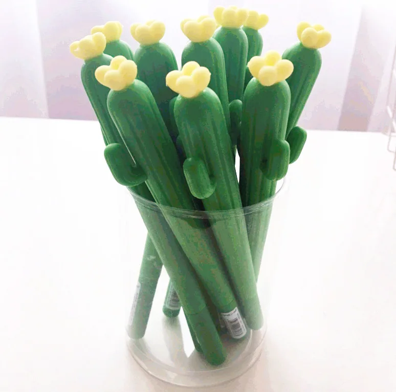 1pc-Silica-gel-Cactus-Gel-Pens-Kawaii-School-Supplies-Office-Stationary-kute-funny-cartoon-stationery-Gel