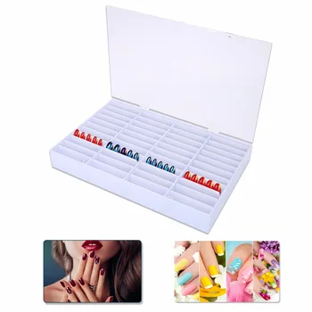 

Empty Nail Polish Holder Tips Storage Box Nail Organizer Nail Art Accessory Container Nail Polish Display Case Box Manicure Tool
