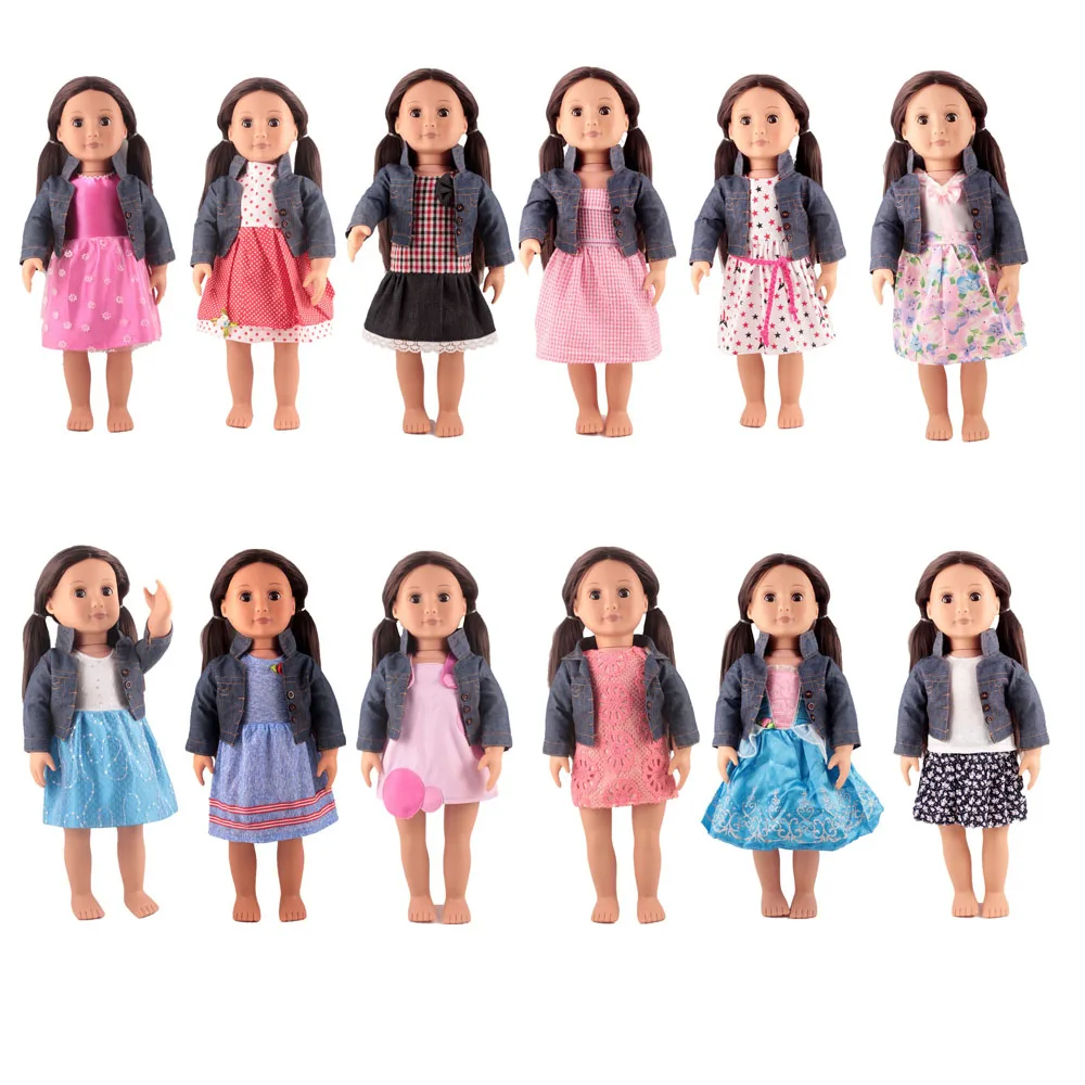 

Clothes For Dolls Deluxe Doll Outfits 45cm Doll Various of Different Princess Dresses Party Dresses Fit 18inch American Dolls