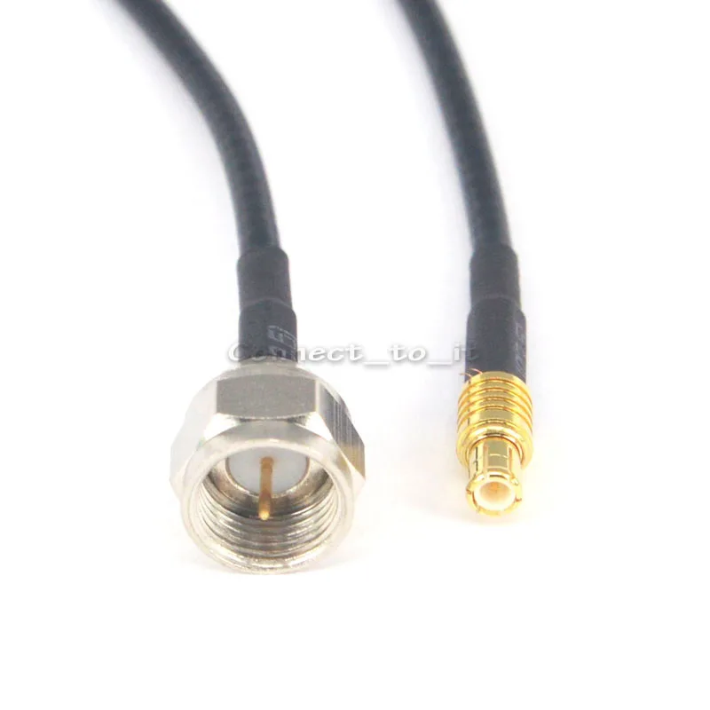 RF Coax F Штекер прямой штекер MCX коаксиальный адаптер Соединительный кабель 20 см|rf