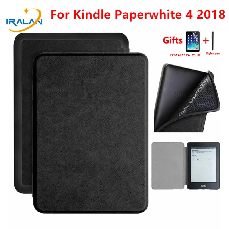 Новый чехол из искусственной кожи для Amazon Kindle Paperwhite 4 2018 E-reader 10-го поколения