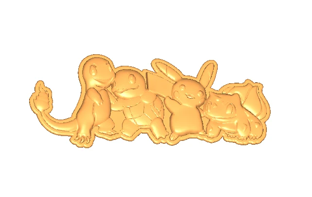 

Luyou DIY four Pikachu Cartoon chocolate silicone fandont lace mold cake decoration baking tools Cake mold FM1211