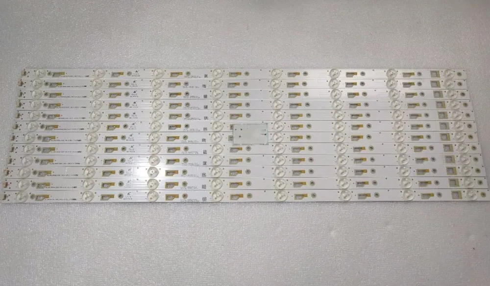 

1set=12pieces for TCL L65E5800A-UD led backlight TCL_ODM_650d30_3030C_12X8_V2 TCL 4C-LB650T-YH3 8 lamps 6V