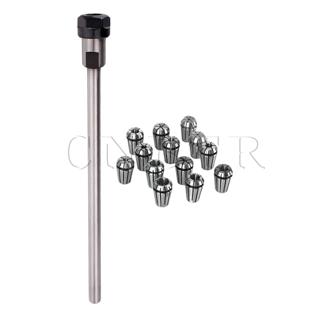 

CNBTR Milling C8-ER11A-150L Straight Shank Chuck + Spring Collect Clamp 14pcs