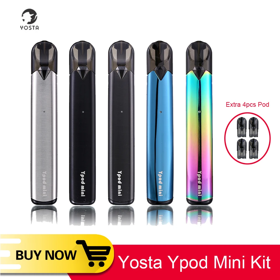 

Original YOSTA Ypod Mini Pod System Kit 1ml Pod Cartridge 310mah Battery E Cigarette Kit CBD Vaporizer VS caliburn