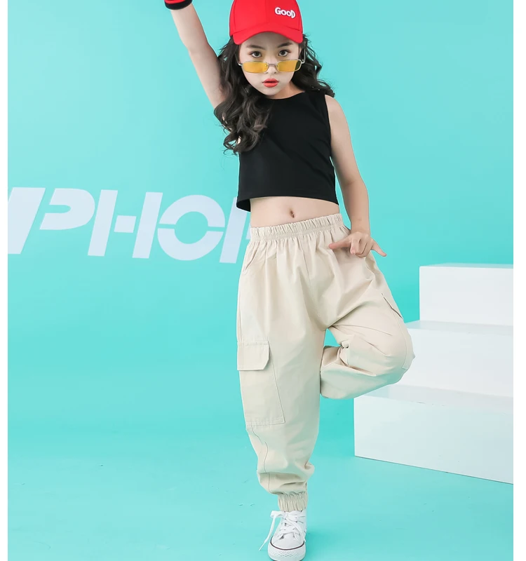 Summer girls clothes set 8 10 12 14 Years Hip hop T shirt pants hip hop dance costumes kids baby Girl summer clothes girls sets clothing (12)