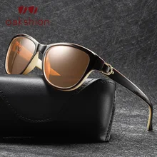 Новинка! Роскошные брендовые дизайнерские поляризованные солнцезащитные очки "кошачий глаз", женские элегантные солнцезащитные очки, женские очки для вождения