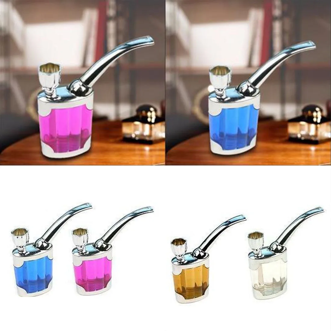 

Fashion Pipe Weed Pocket Size Mini Shisha Hookah Pipe Water Smoking Tobacco Pipe Hookah Filter for nargile