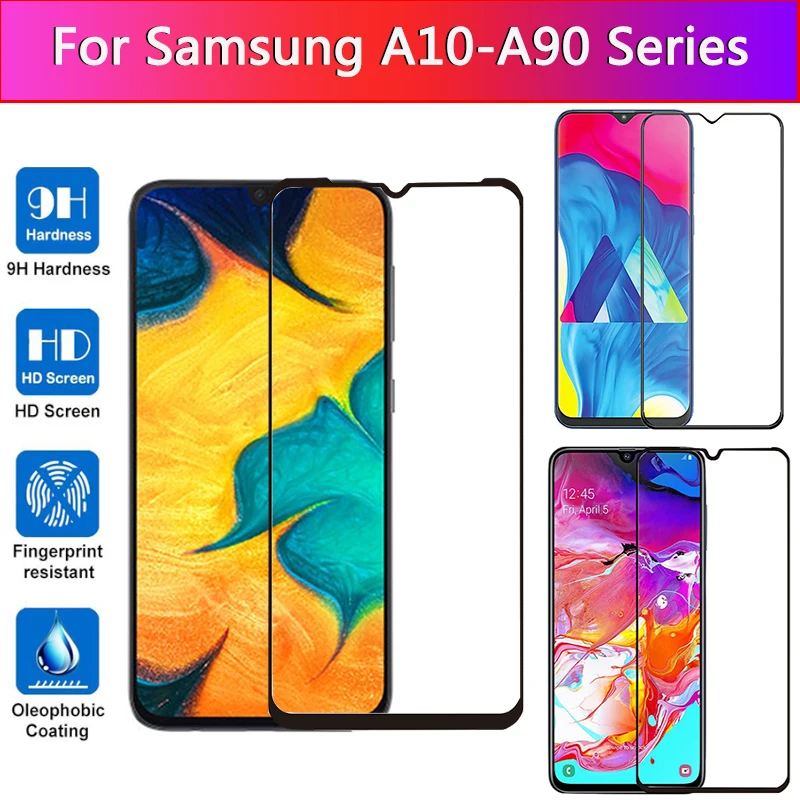Защитное стекло для Samsung Galaxy A10 A20 A30 A40 A50 A60 A70 A80 A90 Защитная пленка экрана A 10 20 30 40 A505