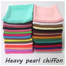 Écharpe hijab en mousseline de soie, 10 pièces/lot, tissu épais de haute qualité, style musulman, châle, couleur unie