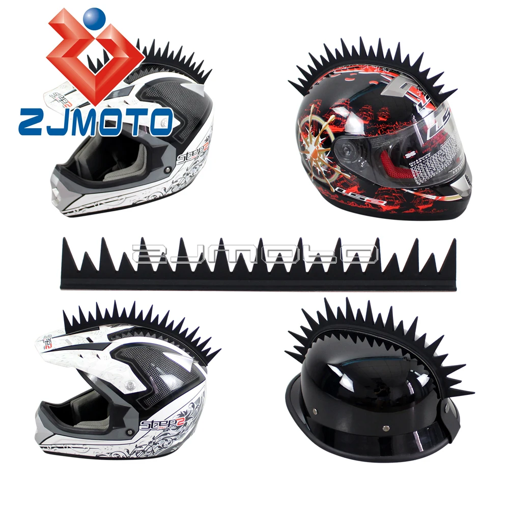 1 x мотоциклетные гоночные шлемы для BMX Mohawk шипы скейтборда лыж зубчатые