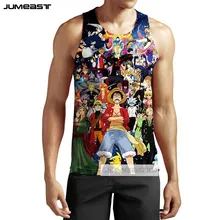 Jumeast Фирменная Новинка 3d печатных Японии персонажи аниме для мужчин/Женские топы одна деталь мой герой Академии футболка унисекс рубашка без рукавов