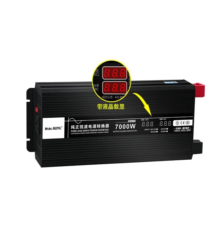 

6000W7000W pure sine wave inverter 24V to 220V automotive solar home