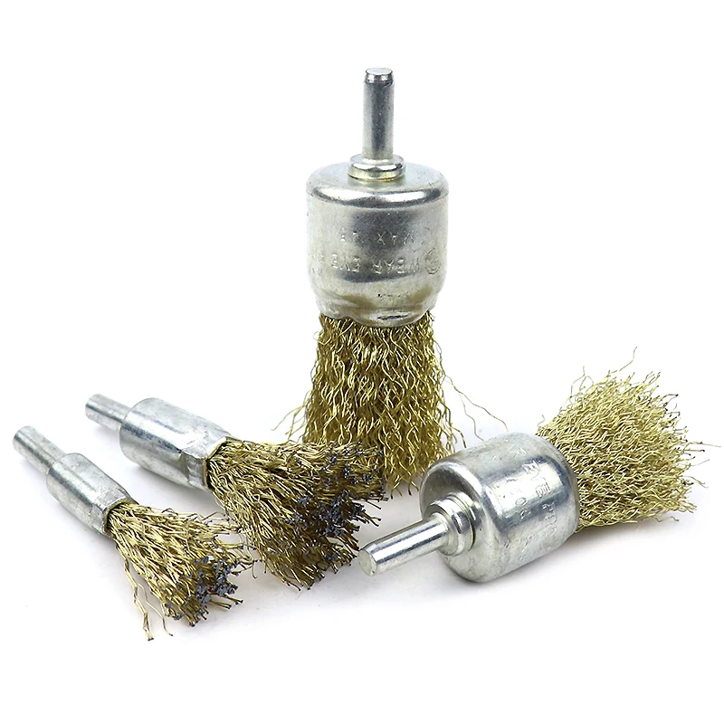 4pcs Wire Brush Steel Polishing Wheels Rust Remover Abrasive Brush