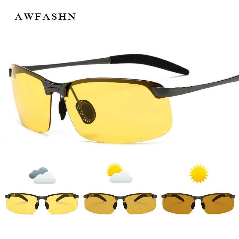 

2019 New Fashion Men Women Polarized Sunglasses Photochromic Sunglasses Driving Glasses Shades Driver Rectangular UV400 Goggle