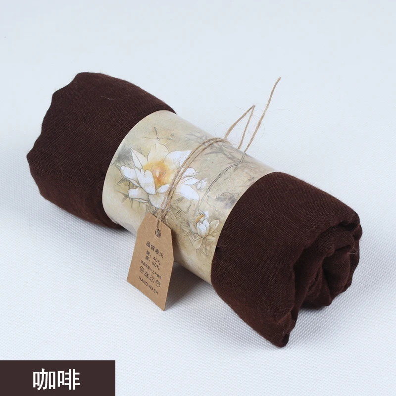 Coffee Осень, Новое поступление шарфов, женское платье, шарфы, зимние теплые хлопковые накидки, одноцветные аксессуары для одежды - Цвет: Coffee