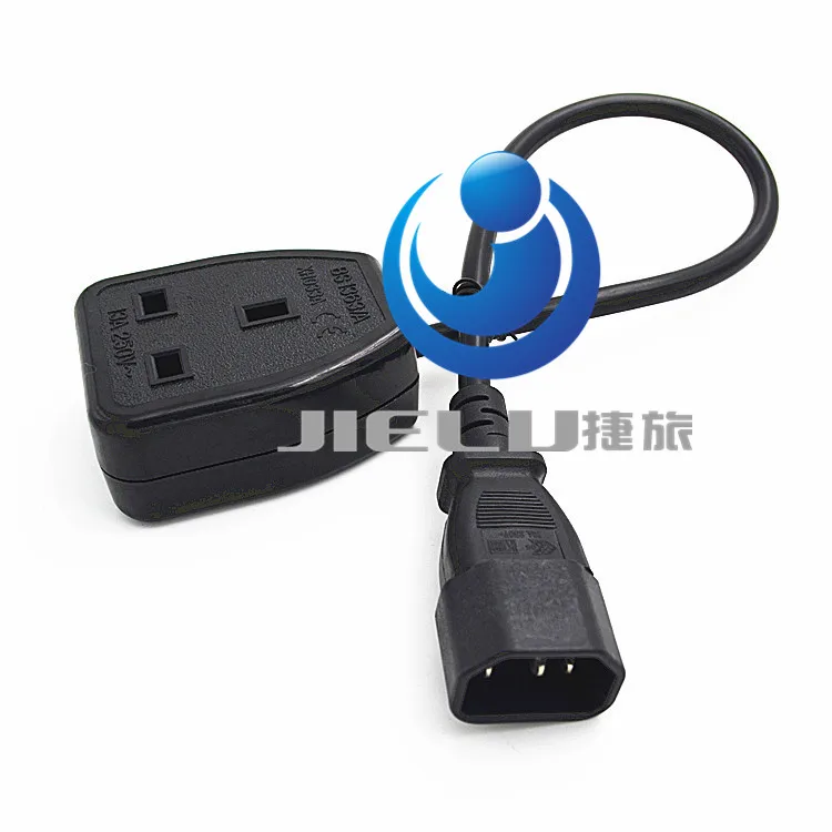 

IEC C14 Male Plug to UK 3Pin Female Socket Power Adapter Cable For PDU UPS,50cm,UK Power Adaptor Cord ,13A,1 pcs