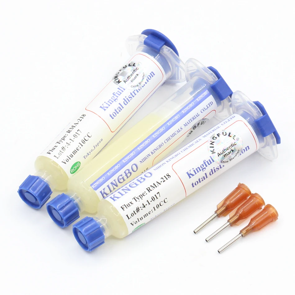 KINGBO RMA 218 10CC Solder Paste Flux For Soldering Assist Needle mouth ...