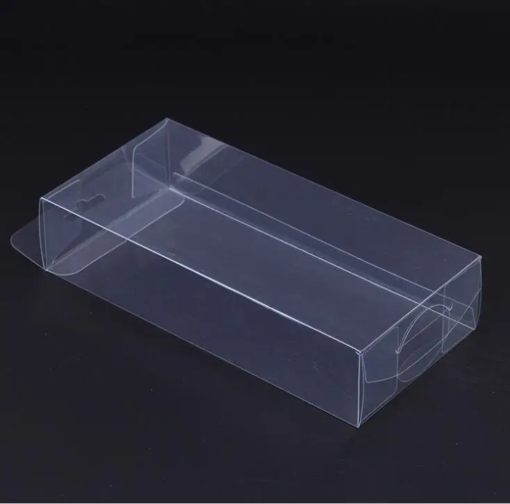 50 шт ПВХ прозрачные пластиковые упаковочные коробки с подвесным отверстием подарочная коробка ПВХ Переносные Коробки упаковочная коробка для ювелирных изделий/конфет/игрушек