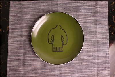 OUSSIRRO керамика Тоторо посуда миска тарелка супер герой Мститель Лига Справедливости мультфильм блюдо в стиле вестерн тарелка кухонный инструмент подарок - Цвет: 1