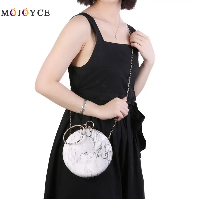 جديد أزياء النساء حقيبة كتف سيدة سلسلة جولة Crossbody حقيبة هوب المحمولة الرخام مخلب يد جديد أزياء النساء حقيبة كتف سيدة سلسلة جولة Crossbody حقيبة هوب المحمولة الرخام مخلب يد