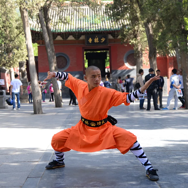 

Zooboo Kids and Adults Yellow Shaolin Monk Kung fu Suit Wushu Wing Chun Uniform Tai chi Martial arts Clothes