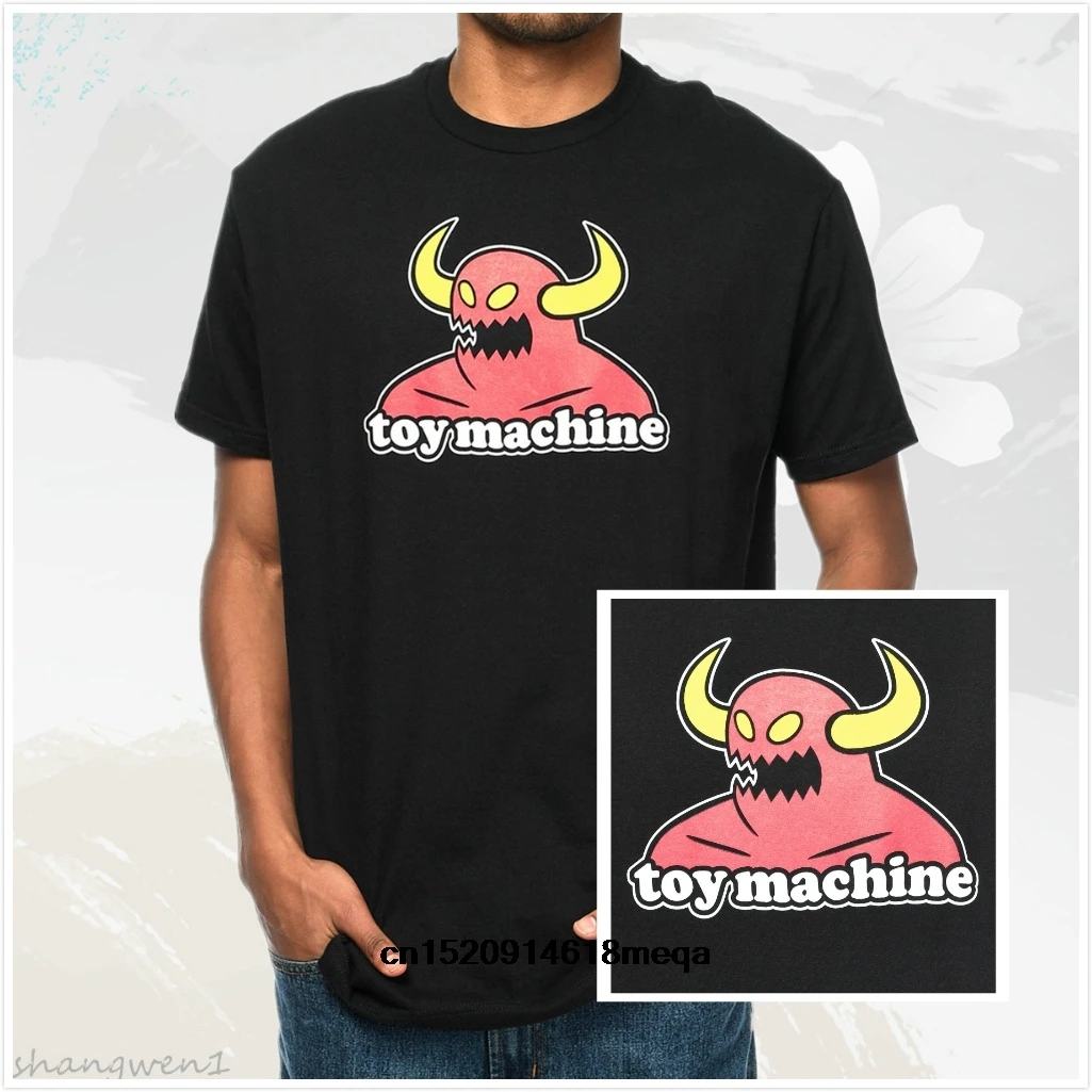 t shirt Monster Toy Machine Mens O-Neck Short Sleeves Black T-shirt | Мужская одежда