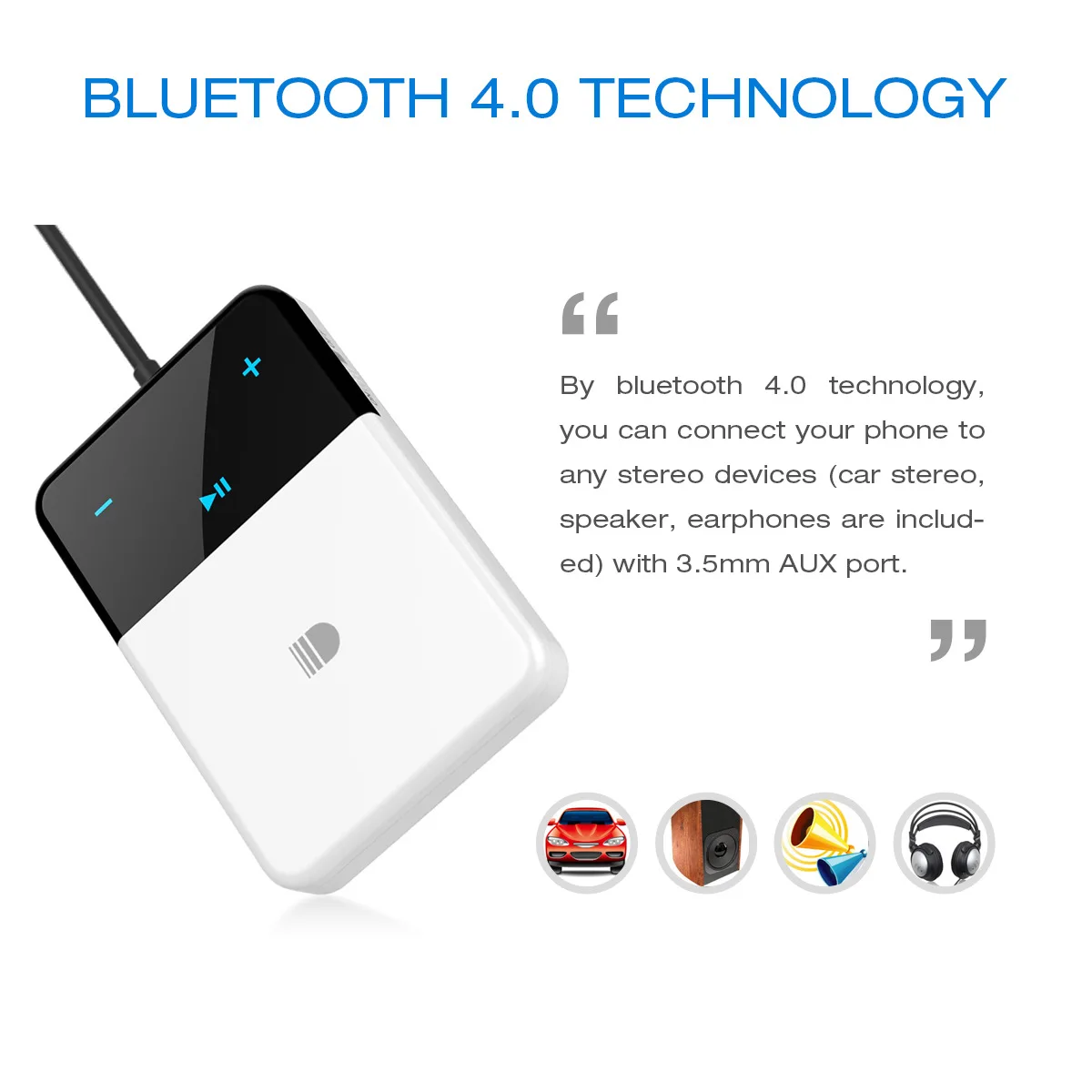 Автомобильный комплект Bluetooth 3,5 мм разъем Bluetooth аудио приемник адаптер AUX аудио адаптер с микрофоном для динамика наушников компьютера