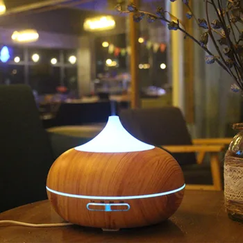

VVPEC 500ml Big Capacity Aroma Diffuser Aromatherapy Wood Grain Essential Oil Diffuser Ultrasonic Cool Mist Humidifier for Home