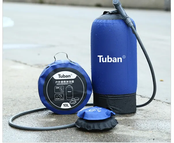 

Outdoor Inflatable Shower Pressure Shower Water Bag Car Bath Portable Camping Hiking Shower