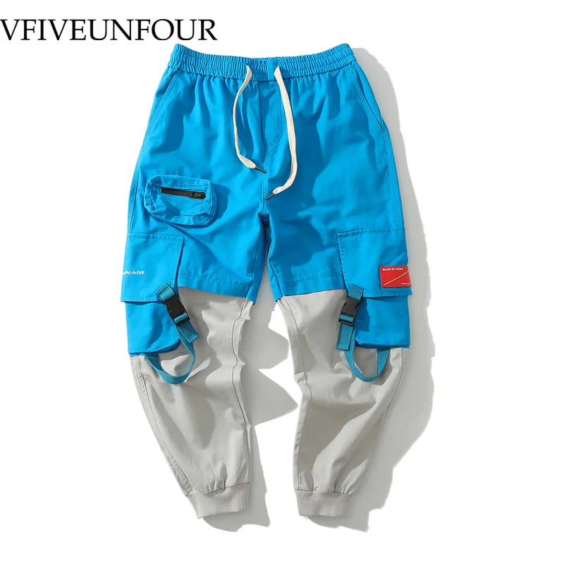VFIVEUNFOUR Harajuku 2019 Color Block Patchwork Male Trousers Mens Womens Casual Jogger Pencil Pants Streetwear Sweatpants