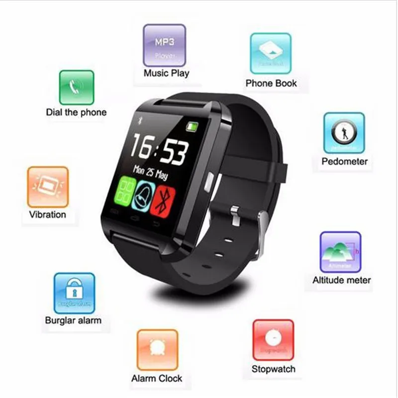 Bluetooth Smartwatch U8 Andriod IOS Waterproof GPS font b Smart b font Wrist font b Watch