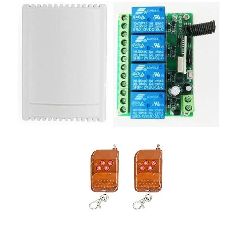 Супер DC12V 10A 4 канальный радиочастотный беспроводной пульт дистанционного