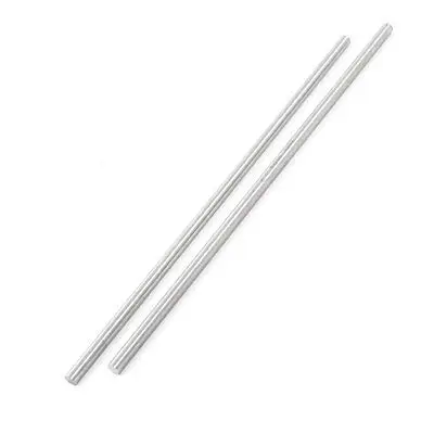 

2 Pcs 5mm x 200mm HSS Grooving Tool Round Turning Lathe Bars Silver Gray