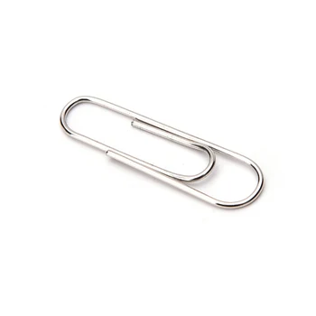

Simple&Practical Paperclips Office Easy Plain Paper Clips School Stationery Supplies Accessories Organizer Polished Steel 100PCs