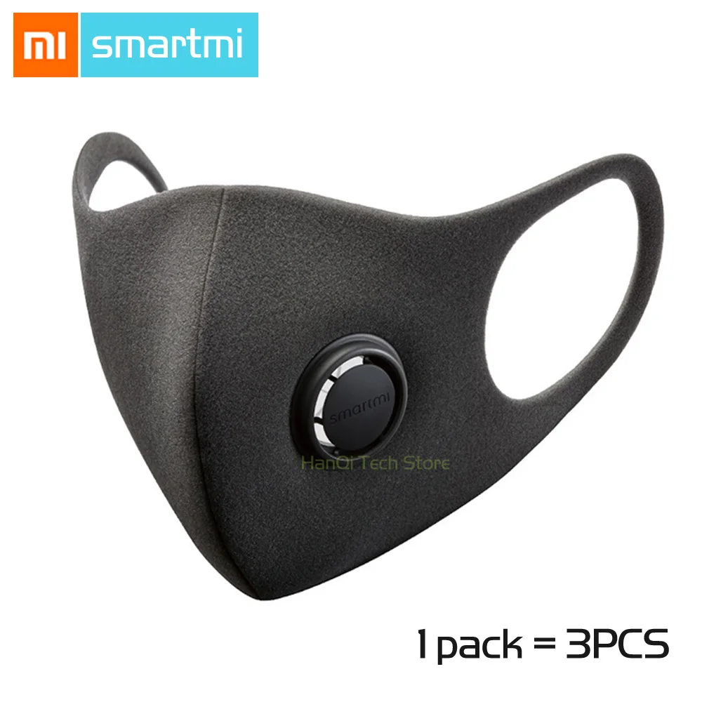 3 шт./лот Xiaomi Smartmi фильтр Маска блок 97% PM 2 5 с вентиляционным клапаном долговечный